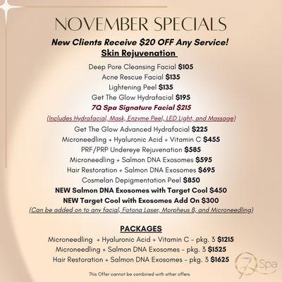 November Specials