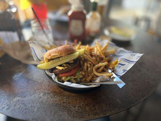 I rarely eat the impossible burger but it was so darn good!