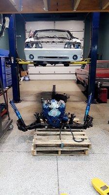 1989 Foxbody Mustang custom suspension & engine service