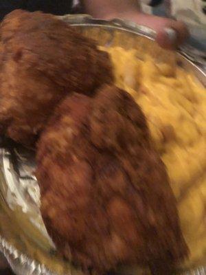 94. Cheese Fries and fried chicken