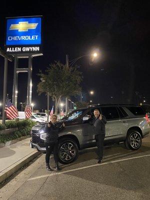 Super happy with Allen Gwynn Chevrolet