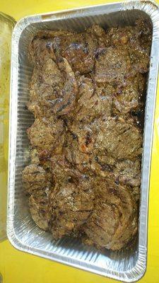 8 oz. Rib eye grilled with our special seasoning. A real crowd pleaser!