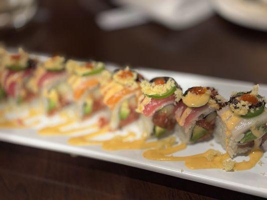 Hot Rainbow Roll