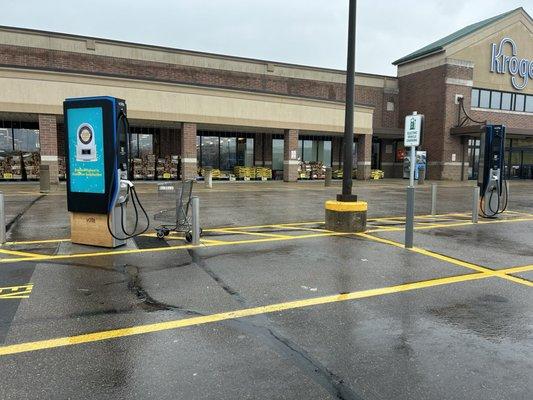 Two EV charging stations