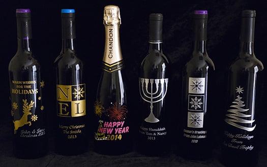 Holiday Wine Bottles