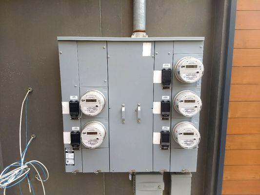 Wonderful job on  5 unit building electrical panel