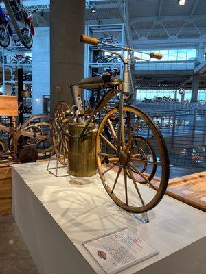 Some very old and interesting bikes on display.