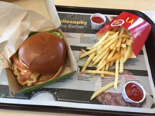 Artisan Grilled Chicken Sandwich with Medium Fries