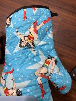 Wonderwoman mittens for your feet. Don't have to worry about your feet being cold.