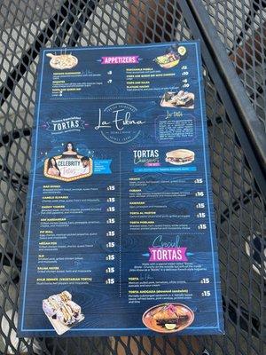 Food menu