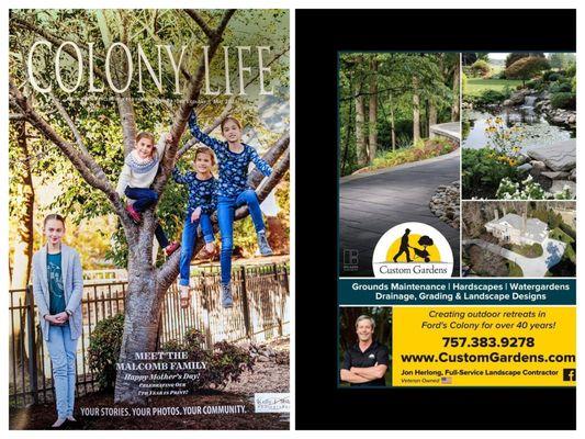 Live in Ford's Colony? Have you gotten your May 2021 copy of Colony Life Magazine? Find us on page 23 and book your free quote!