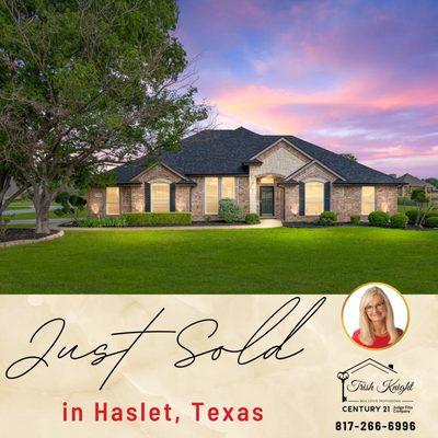 Happy Closing Day for my repeat client & friend in Haslet!