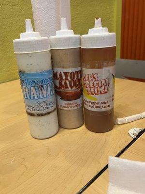 their sauces