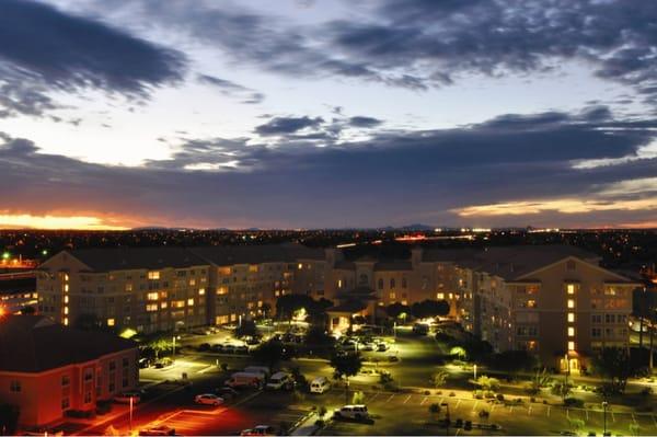 A beautiful night time shot of Grandview Terrace.