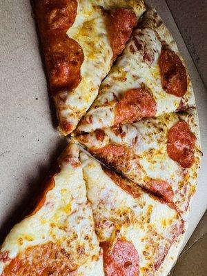 Extra Large Pepperoni, sometimes the app has a deal for $6.99