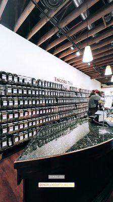 Huge selection of loose teas.