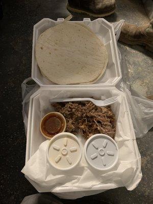 Pulled pork plate