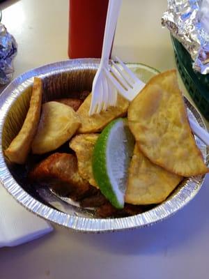 Chicharones, platanos, sweet potatoes!