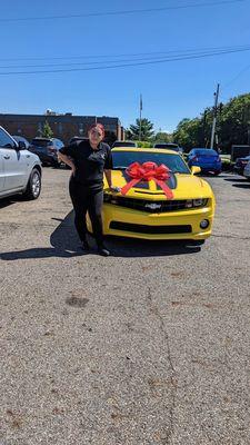 Congratulations to Lucia on her new Camaro.