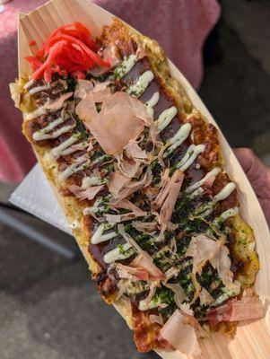 pop-up at Umami Mart - seafood okonomiyaki