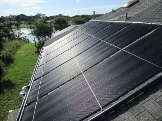 Another beautiful Solar Pool Heating System by Harrimans Inc