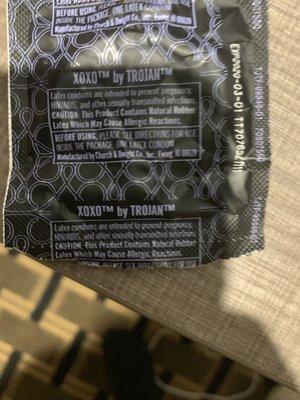 Condom that my kids found beside the bed!