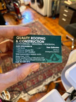 Quality Roofing And Construction