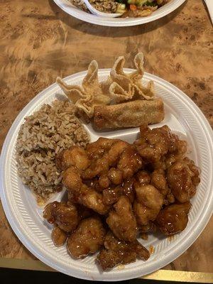 General Taos chicken combination special