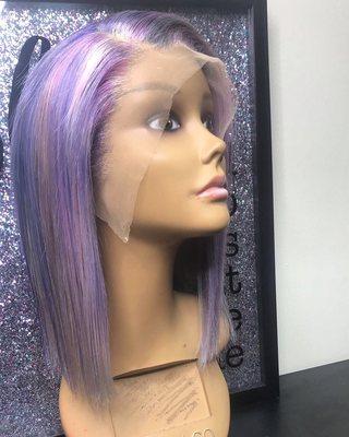 Customized wig with custom colors