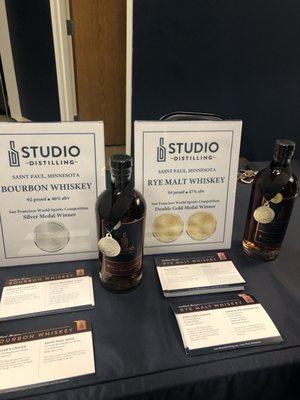 Award winning whiskeys