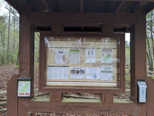 Historical background at the Rivers Bridge State Historical Site