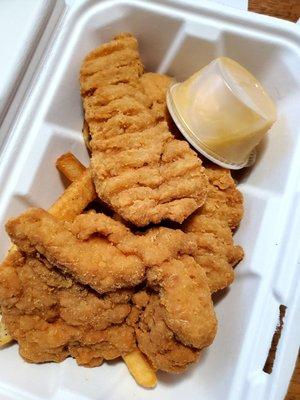 Chicken tenders for kids. They liked it