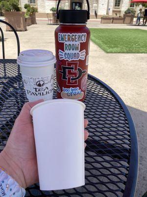 I was charged $.75 for this 12oz cup to give water to my dog!