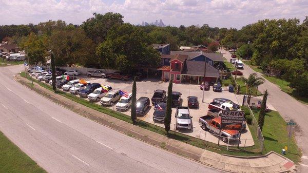 Picture of our car lot.