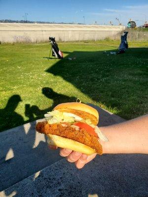 Fried chicken thigh sandwich!