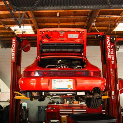 Gorgeous 964 911 getting some TLC!