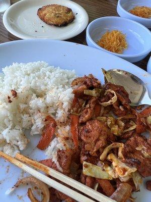 M4. & Mung Bean pancake with some radish banchan