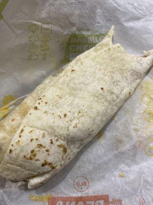 Bean & Cheese Burrito with Green Sauce