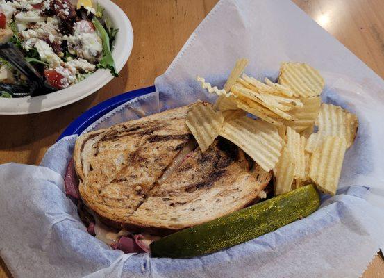 Reuben sandwich -- didn't look like much but tasted great!