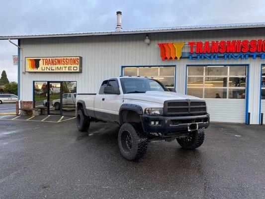 Truck originally equipped with 5 speed manual, we custom  installed 6 speed manual NV5600 transmission! Much better transmission!!