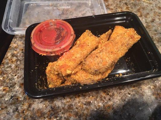 Snack - Eggplant sticks and marinara