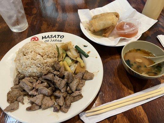 Yakiniku and Masato rolls