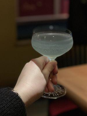 Sparkling Blue Moon Cocktail