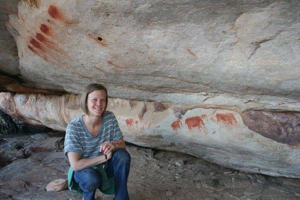 Cave paintings ~10,000 years old at Bushmans Kloof in South Africa