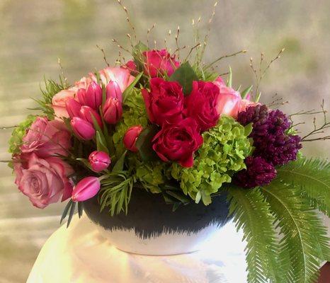 Welcoming Spring #EF224 $250
Elegant Mixed Floral All sided Arrangement