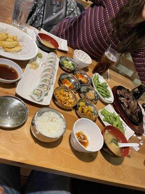 Sushi and Korean Short Ribs