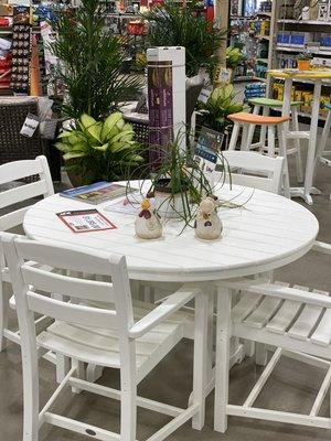 We carry Polywood outdoor furniture