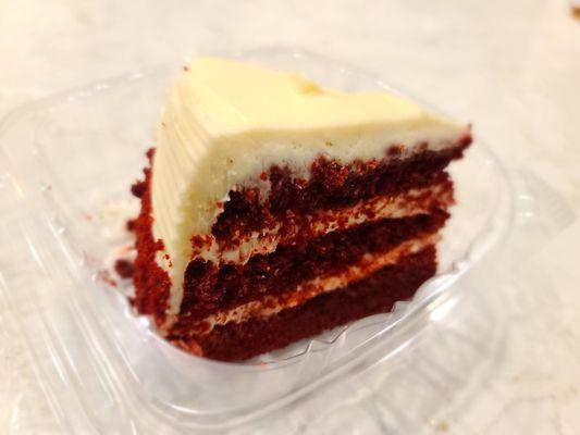 Really good red velvet cake.