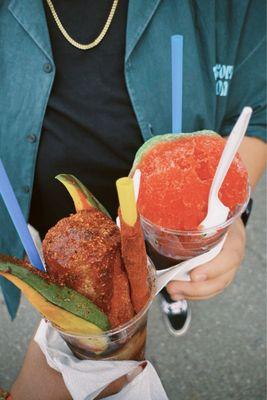 shaved ice: a diablito de tamarindo & fresa y limón !