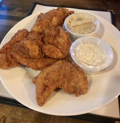 Chicken Fingers w/ranch & honey mustard